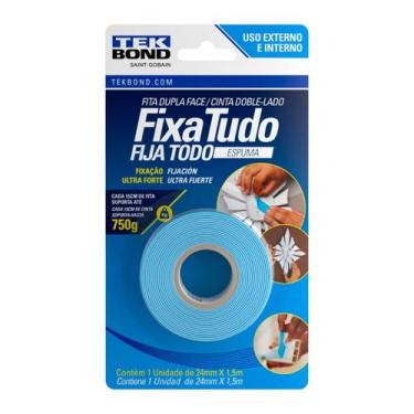 Imagem de Fita Fixa Tudo Espuma Dupla Face 24mm X 1,5M Ultra Forte - Tekbond