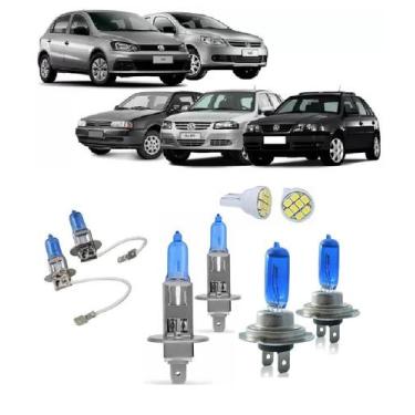Imagem de Kit Lampada Super Branca Vw Gol G3 Efeito Xenon Top - TIGER