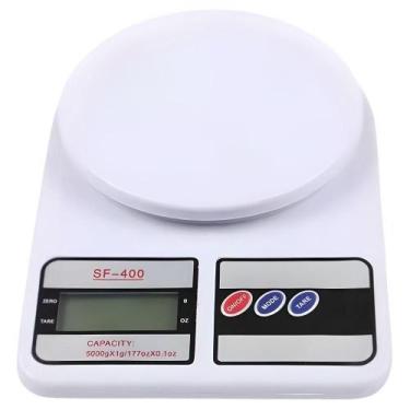 Imagem de Balança Digital De Precisão Cozinha 10kg - Branca - THOR