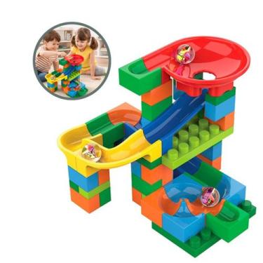Imagem de Blocos De Montar Pista De Bolinha Infantil 59 Peças - arts