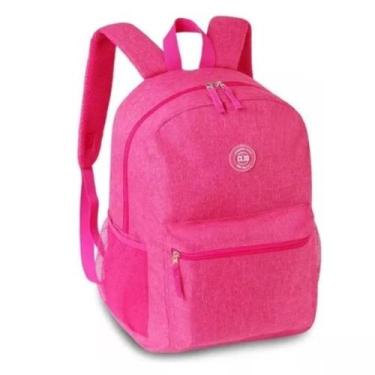 Imagem de Mochila Bolsa De Costas Escolar Passeio Juvenil Clio, Rosa
