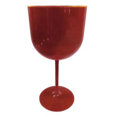 Imagem de Taça de Gin Acrílico Transparente Tons Variados - 600mL - LSC Toys, Ve
