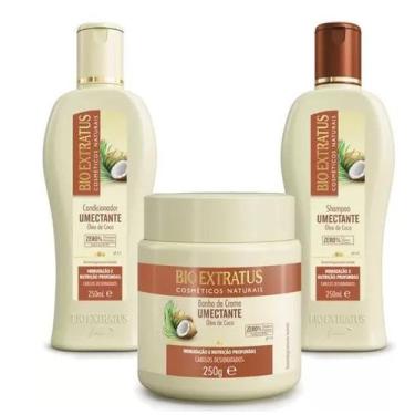 Imagem de Combo Kit Bio Extratus Umectante Oléo De Coco 3X250ml Oficial