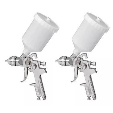 Imagem de Kit com 2 pistola de pintura h827p hvlp 1,4mm 600ml pdr, Sem Variação