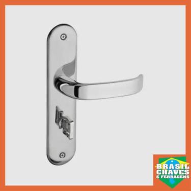 Imagem de Fechadura para porta de Banheiro Magnum 881-80B Cromado 40mm Pado Maça