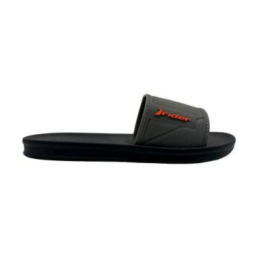 Imagem de Chinelo rider slide ref:11592 menino, Preto, Cinza, Laranja, 29