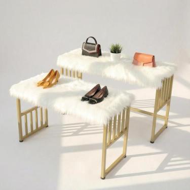 Imagem de Manta Para Sofá de Pelúcia Pelo Alto Decoração Branco Newborn Youtuber