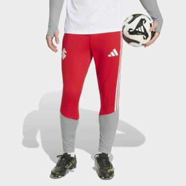 Imagem de Calça Internacional 26/27 Treino Adidas Masculino, Vermelho, M