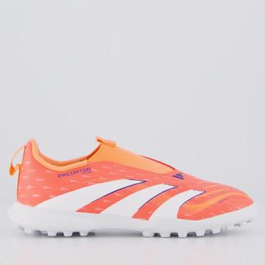 Imagem de Chuteira Adidas Predator League LL Society Juvenil Laranja, 33