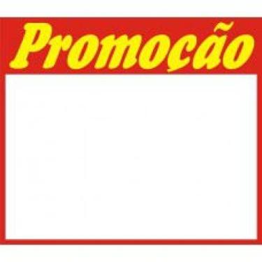 Imagem de Placa Promoção - 170 mm x 150 mm - Pct 1 Unid - Cartazes