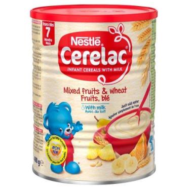 Imagem de Comida para bebês Nestlé Cerelac Mista de Frutas e Trigo com Leite 400