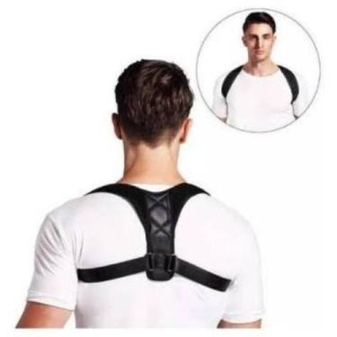 Imagem de Corretor postural ajustável para ombro, costas e coluna unissex - gené
