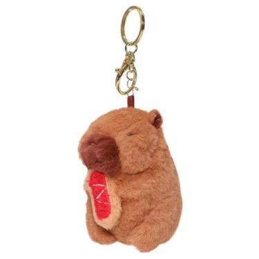Imagem de Chaveiro Pelucinha Capivara Gulosa 11cm CAATOYS - - CAA Toys, Cachorro