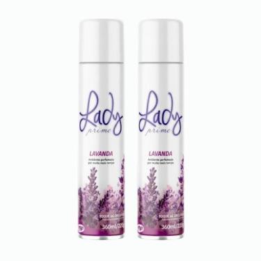 Imagem de Kit 2 Odorizador de Ambientes 360ml Lady Prime Lavanda - My Place