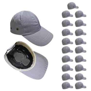 Imagem de Bone com Capacete EPI Kit 19 Uni Obra Seguranca Casquete Trabalho Cons