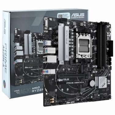 Imagem de Placa Mãe Asus Prime A620M-A Socket AM5 com VGA e DDR5 para Uso Profissional e Pessoal - Desempenho Confiável