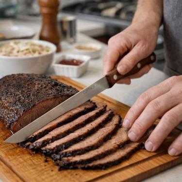 Imagem de Faca Carne Cortador Desossar Churrasco Açougue Lâmina Afiada Cabo Made