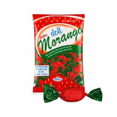 Imagem de Bala Dura Recheada De Morango - Doll Confirma 600g