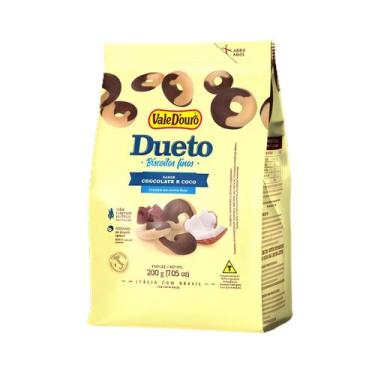 Imagem de Biscoito Dueto Coco Com Chocolate Sem Glúten - Vale DOuro 200g