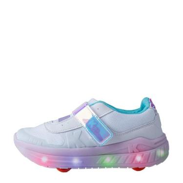 Imagem de Tênis Infantil Veloz Com Rodinha E Led REF: 4731001 - Kidy, Branco lil