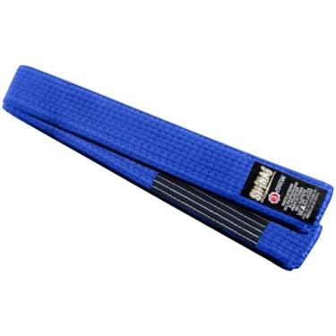 Imagem de Faixa Jiu Jitsu Especial Shinai Ponta Preta, N5 - 3,10 m, Azul, Preto