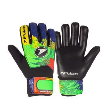 Imagem de Luva Goleiro Campo Poker Training Infinity Junior -, Amarelo, Marinho,
