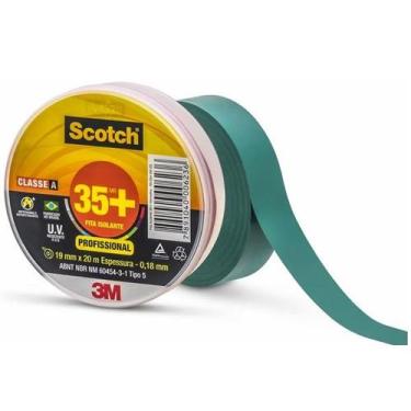 Imagem de Fita Isolante 3M SCOTCH 35+ 19MM X 20M Verde