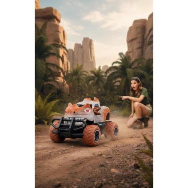 Imagem de Carrinho Dinossauro 4x4 Controle Remoto  Aventura 1:12 - Congratulatio