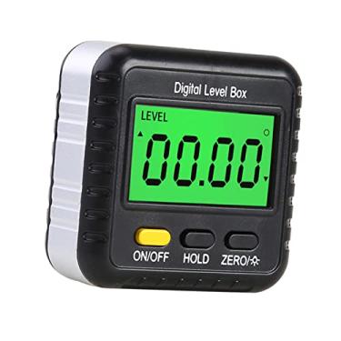 Imagem de Localizador De Ângulo Digital,Digital Angle Finder Gauge 360 Graus Mini Transferidor Digital Inclinômetro Ângulo Magnético Cube Caixa De Nível Eletrônico Com Display Lcd