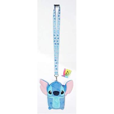 Imagem de Cordão de luxo Stitch com porta-cartões