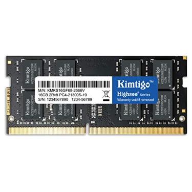 Imagem de Kimtigo DDR4 16GB Laptop Ram 2666MHz PC4-21300 memória sem buffer SODIMM Notebook 260Pin 1x16GB