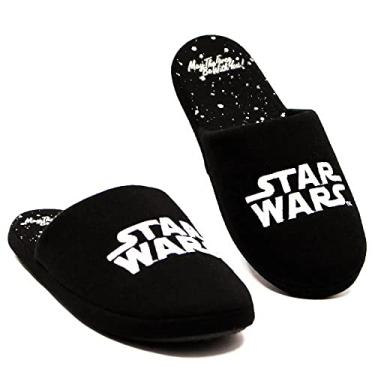 Imagem de Pantufa Chinelo Star Wars Logo Darth Vader Galáxia Disney Zc TAM GG