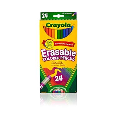 Imagem de Crayola Erasable Colored Pencils, Kids At Home Activities, 24 Count, Assorted., Long