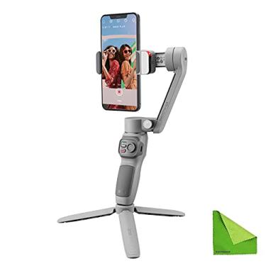 Imagem de Zhiyun Estabilizador de cardan SMOOTH-Q3 para smartphone Android telefone celular iPhone zhi yun q 3-eixos Handheld Gimble Stick com suporte de tripé Luz de preenchimento LED para Tiktok YT MoreShot