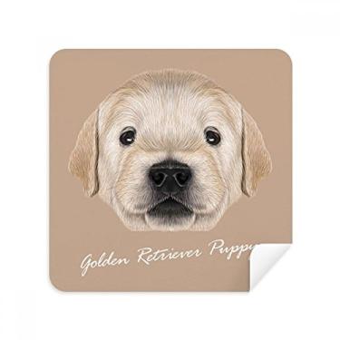 Imagem de Treined Golden Retriever Filhote de cachorro óculos de animal pano limpador de tela tecido de camurça pacote com 2
