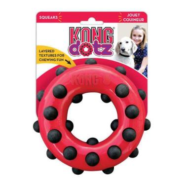 Imagem de Brinquedo Kong Dotz Circle Circulo Com Apito Pequeno Cães
