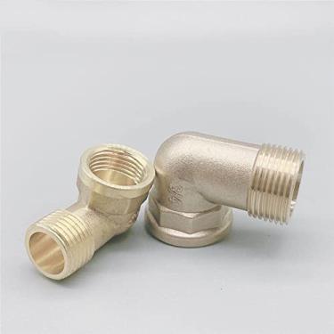 Imagem de 1/8"?1/4";?3/8";?1/2";?3/4";?1"?F¨ºmea x Macho Rosca 90 Graus Lat?o Cotovelo Encaixe Conector Adaptador Conector, 1/8"