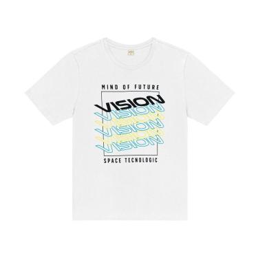 Imagem de Camiseta Juvenil Masculina Vision Rovitex Teen Branco