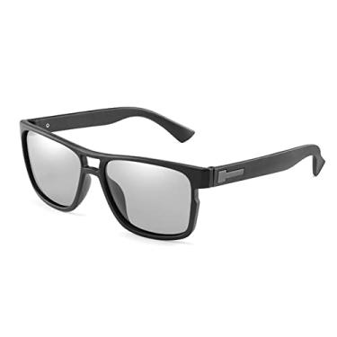 Imagem de Óculos de Sol Polarizados Movimento Masculino Designer Condução Óculos de Sol Mulheres Vintage Anti-UV Driver Óculos Preto Óculos Óculos Gafas de sol,Preto Descoloração