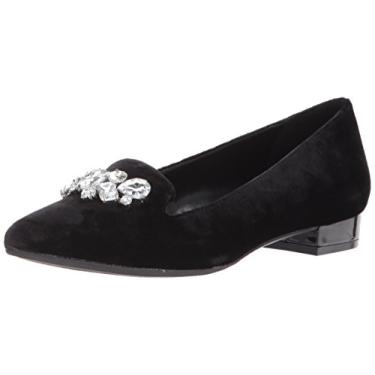 Imagem de Anne Klein Sapatilha feminina Kamy Velvet, Veludo preto, 6