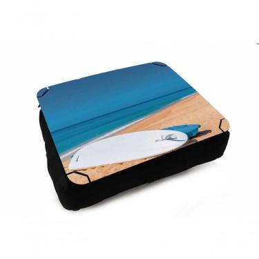 Imagem de Almofada Bandeja Notebook Laptop Mar Pranchas Na Areia