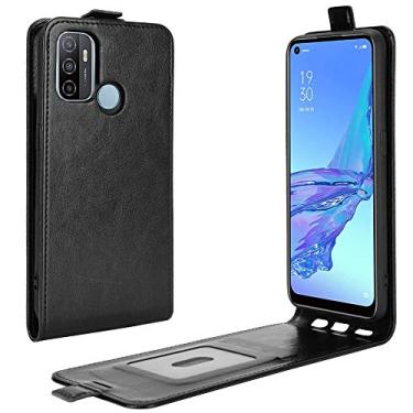 Imagem de Mobile phone accessories Para FOR OPPO A53 2020 / FOR OPPO A32 2020 R64 Texture Single Vertical Flip Capa protetora de couro com slots para cartão e moldura de foto phone case