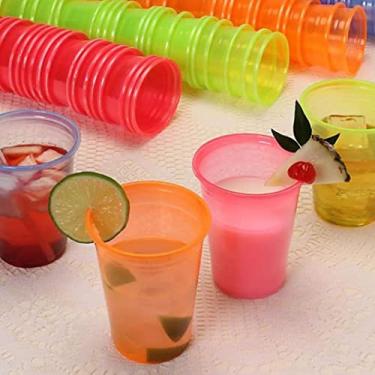 Imagem de Copo Neon Balada Festa Descartavel 300ml 100UN Cor Vibrante