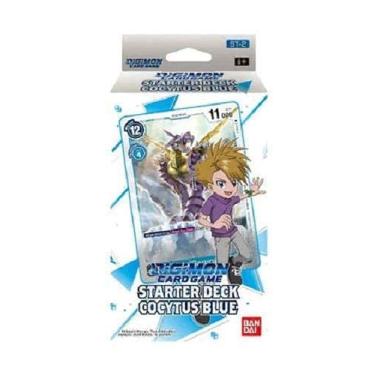 Imagem de Piuess Baralho de Cartas Digimon English TCG ST-2 Azul Cocytus - 54 Cartas