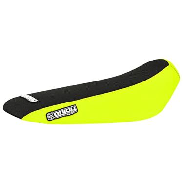 Imagem de Enjoy Mfg Capa de assento – Compatível com Sur Ron Sur-Ron Light Bee MX & X E-Bike #349 (lados amarelo neon com parte superior preta)