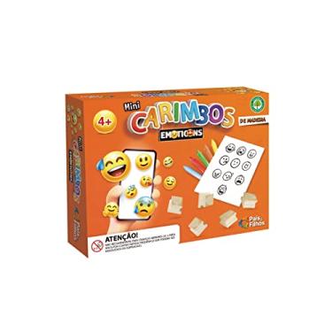 Imagem de Mini Carimbos Emoticons - Madeira