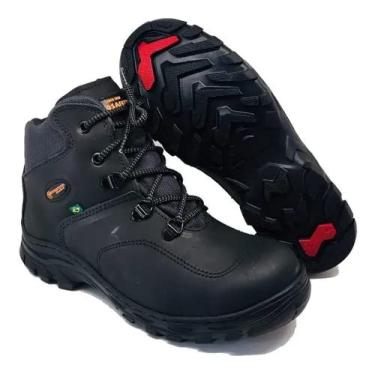 Imagem de BOTA DE SEGURANÇA ECOSAFETY PS410-AP BICO DE PVC COURO LATEGO PRETO C.A 17144 Tamanho:36