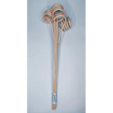 Imagem de Kit 8 Varetas de Rattan Natural Espiral para Difusor 25cm Acqua Aroma