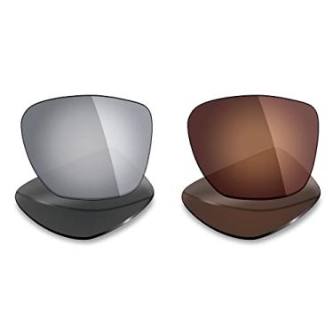 Imagem de 2 pares de lentes polarizadas de substituição da Mryok para óculos de sol Oakley Two Face XL – Opções