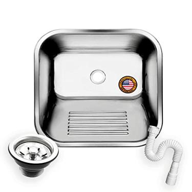 Imagem de Tanque Lavar Roupas Inox 22 Litros - Tecnocuba 40x40x22cm